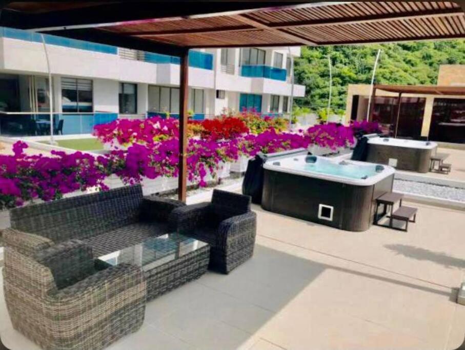 Samaria Club De Playa By Santa Marta Playa Resort, Preciosos Apartamentos En El Sector Exclusivo De Pozos Colorados Εξωτερικό φωτογραφία