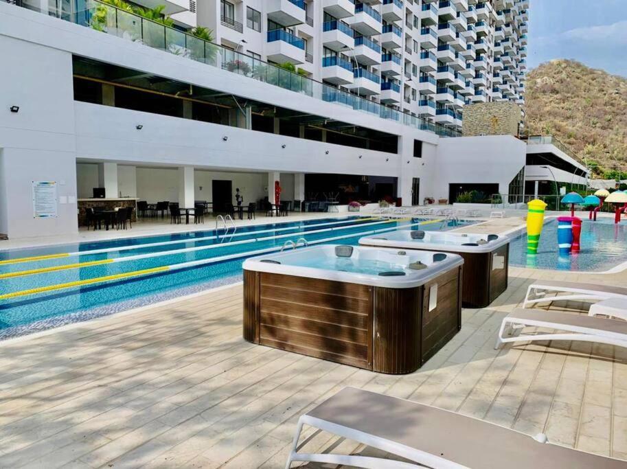 Samaria Club De Playa By Santa Marta Playa Resort, Preciosos Apartamentos En El Sector Exclusivo De Pozos Colorados Εξωτερικό φωτογραφία